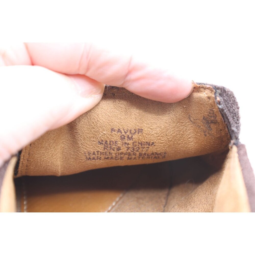 Natural Soul By Naturalizer Loafers Favor Size 9M Brown Leather Slip-On Shoes - Picture 6 of 10
